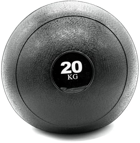 Hypefit Slam Ball Balón Medicinal 20 Kg, Bola de Peso Goma, Relleno de Arena, Lanzamientos sin Rebote, Entrenamiento Fuerza, Tonificación (20)