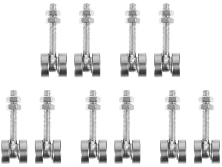 Generic 2 Wheel Trolley Assembly with Bearings for Strut Channel - Galvanized Steel Roller Hardware for Sliding Doors Tarpaulin Ceiling Trolley Systems - 3.81X1.61X6.69 Inch