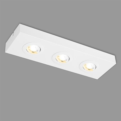 BRILONER - Lampada da soffitto con colore della luce regolabile, plafoniera a LED, lampada a LED, sottopensile da cucina, lampada da soggiorno, bianco