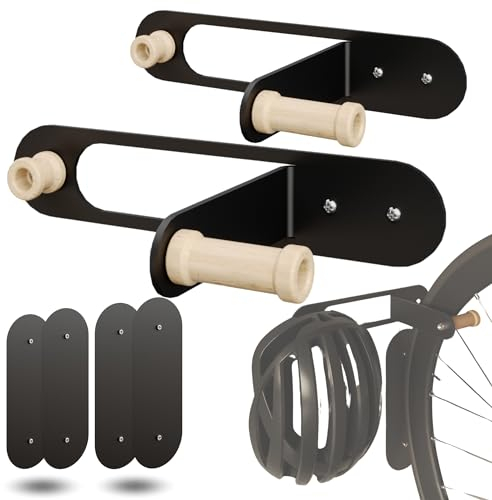 zamurano. Fahrradhalterung Wand, vertikaler Fahrradständer, Wandhalterung für Fahrrad und Helm für Rennräder, MTBs, E-Bikes.