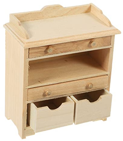 BESTonZON Poupée Maison Décoration 1/12 Échelle Accessoires Miniature Étagère Murale Miniature en Bois Étagère Poupée Meubles Maison De Poupée Bibliothèque Miniature Cabinet Décor Miniature