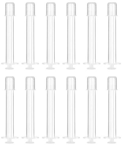JUKOTA 12 pcs Pousseur Anal Lubrifiant Tireur,Lubrifiant Injecteur Seringue Lubrification Tube Shooter Launcher,Applicateurs anus Vaginaux Applicateur Individuel Inserteur Suppositoires Applicateurs