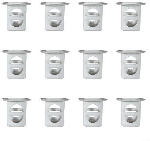 Pumixiy Confezione da 12 cubi di plastica per piantare sistemi Gardyn, scatole di partenza in PP bianco, giardino interno senza suolo, vassoi impilabili per erbe aromatiche