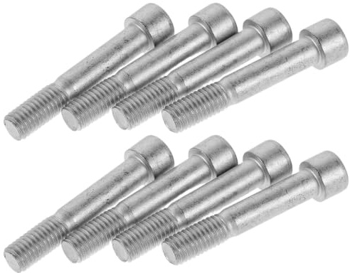 DEARMAMY 8pcs M8 Steel Bike Seatpost Clamp Bolt and Nut for Secure Fixation with Universal Compatibility, Suitable for Saddle and Bicycle Seat Post Clamp during Cycling Trips and Races
