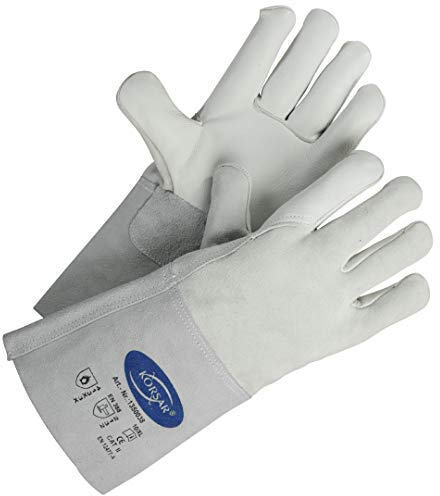 Korsar Schweisserhandschuhe Gr. 10 und 12, Leder, EN 12477, Schweisserhandschu (Größe 12)