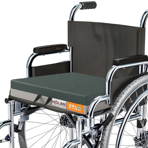 Kölbs Gel Extreme Wheelchair Cushions Seat Cushion, Coccyx, Sciatica & Tailbone Pain Relief Seating Pad Ideal for Office, Kitchen Wheelchairs and Auto, 20 x 18, 3 Inch Thick
