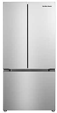 Hamilton Beach HBF1662 French Door Full Size Counter Depth Refrigerator with Freezer Drawer, 16.6 cu ft, Stainless