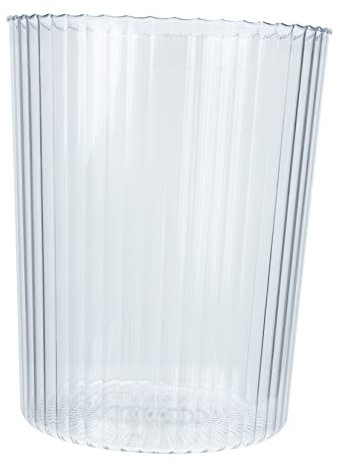 TOGEVAL Cestino Trasparente in Pet Per Spazzatura Cestino Multifunzione Per Casa e Ufficio Contenitore Per Rifiuti e Straccia