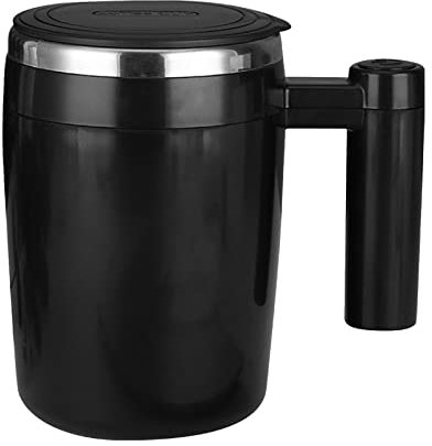 380 Ml Selbst Rührende Becher mit Deckel, Automatische Magnetische Rührkaffeetasse Elektrische Kaffee Kaffeetasse Automatische Rührer für Kaffee Milch Kakao Heißer Schokoladen
