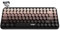 Hoopond X AJAZZ 308i Teclado inalámbrico Bluetooth, mini y compacto de 84 teclas con diseño de gato magnético, teclas redondas retro de ABS, panel mate, ergonómico para PC y portátiles-Marrón