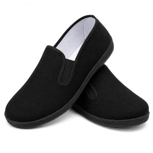 Chaussures en Tissu pour Arts Martiaux, Chaussures Traditionnelles Chinoises de Tai Chi et de Kung Fu, Chaussures en Toile pour Hommes et Femmes