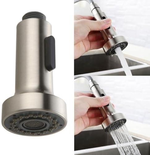Testa del rubinetto, doccetta estraibile per lavello da cucina, 61008, finitura spazzolata, ugello di ricambio per accessori per miscelatore