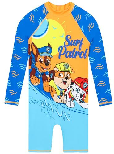 Paw Patrol Bañador Niño De La Patrulla Canina, Traje De Baño Niños Manga Larga, Bañador Piscina Niño De Una Pieza
