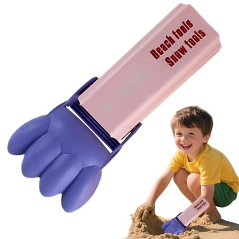 Sandgrävare grävmaskin Realistisk pedagogisk STEM-inlärning för barn 3-12 | Handskyddad sandgrävarmsleksak Snögreppverktyg Styrkeinlärning för barn 3-12 år Strandlek Utomhus Förskola Kalas