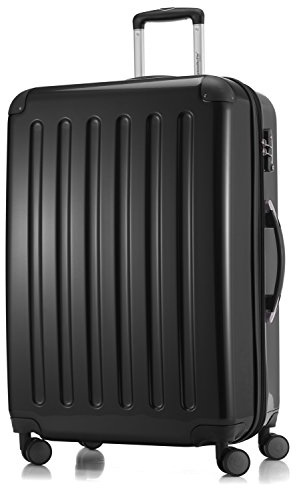 Hauptstadtkoffer ALEX Trolley Bagaglio a Mano 55x38x23 cm con Scomparto Laptop, 42 L, Lucchetto TSA, Rigido Espandibile PC/ABS, 3,2 kg, 4 Ruote Doppie, Nero