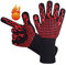 DoerSpace 2Pack Guantes para Barbacoa, Horno, BBQ, Cocina, Horneado, Guantes Resistentes al Calor, Guantes para Chimenea, hasta 800 °C