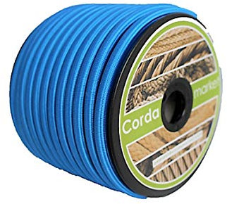 Cordamarket 10mm, Elastico Unisex-Adulto, Blu, 25mts