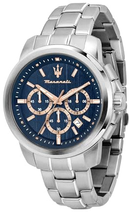 Maserati Successo Montre Homme, Chronographe, À Quartz - 44mm