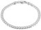 QUADRI - Elegante Armband aus Panzerkette (Cubana) - Breite 7mm - für Männer und Frauen aus 925er Echtsilber - Länge 21.50 cm - Silberkette Kette anlaufgeschützt - Zertifikat Made in Italy
