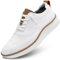 Men's Casual Sneakers Dress Shoes - Comfort Sneakers Mesh Knit Lightweight Breathable Formal Oxford Business Shoes White