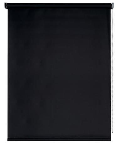 Tende a Rullo Oscuranti Premium, Tenda Oscurante per Massima Privacy con Facile Installazione a Soffitto o a Parete, Tenda Opaca per Soggiorno o Camera da Letto, STORESBASIC Nero 160x250