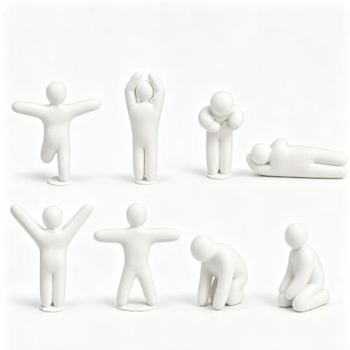 CLBDRESS Set de 8 Figurines Meccha Chameleon imprimées en 3D – Miniatures Non peintes en Plusieurs Poses, kit de modèle en PLA Reptile DIY à Peindre, pour déco & soirée Jeux en Famille