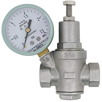 Reducteur pression eau 1/2 3/4 1 1-1/4 1-1/2 2 pouce - sans plomb acier inoxydable - regulateur de pression eau inox (DN40-1-1/2 pouce)