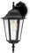 Lumiled Außenwandleuchte Vintage 230V Wandlampe Außenlampe Klassisch Wandleuchte Aluminium Schwarz Glas IP44 Wasserdicht für E27 Leuchtmittel Outdoor Außen Garten Retro Gartenlampe