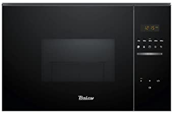 Balay 3CG5175N3 Microondas Integrable, 58 x 38 cm, 900 w, 25 l, Cristal Negro