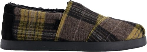 TOMS Men ALP FWD Espadrille Loafer Flat, Golden Honey Plaid, 8.5 UK