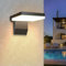 Psatfito G 24W Außenwandleuchte, 2250LM 3000K Wandleuchte, IP66 wasserdichte moderne Außenlampe für Haus, Veranda, Garage, 1 Stück, Schwarz