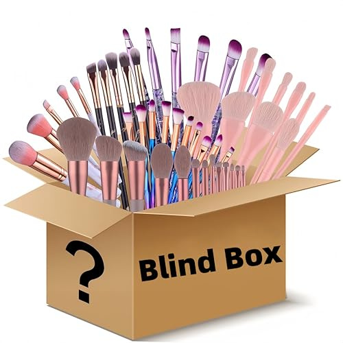 BS-MALL Makeup Brushes & Beauty Tools Assortment Box – Curated Collection of Makeup Brushes, Makeup Bag, Makeup Sponge, Hair Ties & More Professional Beauty Tools for Daily Use & Travel (M)