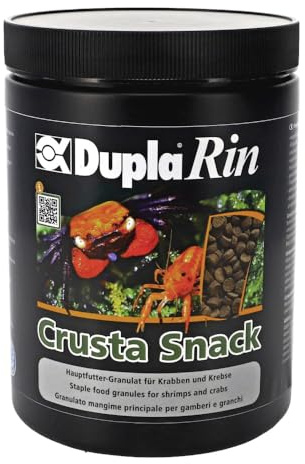 Dupla DuplaRin Crusta Snack I 500 g I Nourriture en granulés pour crabes et crabes I Nourriture principale avec poisson, crustacés, légumes, spiruline et algues I Favorise la croissance, la vitalité