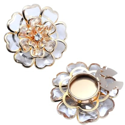 Blomformade knappar för kvinnor - Vintage stil, Fancy, för gör-det-själv-projekt och dekoration, metall i blomform | för att täcka över blusknappar | för kvinnor, mödrar,