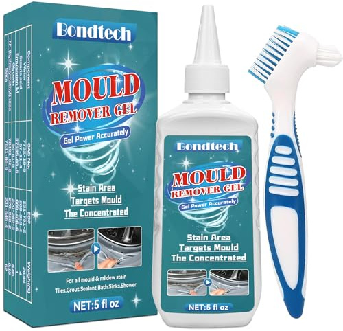 Mould Remover Gel, Household Mould and Mildew Remover and Cleaner for Black Washing Machine, Kitchen, Bathroom Sink, Tile, Grout, Stains 150g (Clear 1Pack)