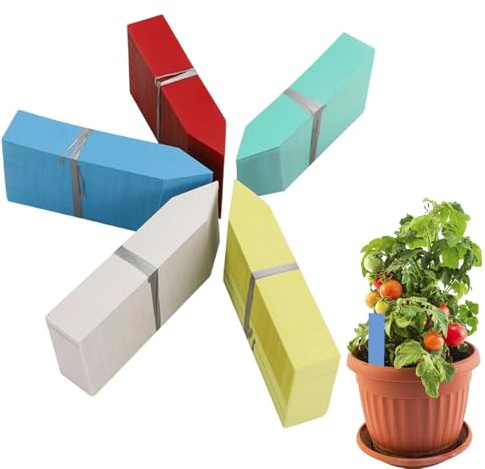 Etichette per piante – 500 pezzi 5 colori riutilizzabili forniture da giardinaggio, paletti da giardino per piantine di piante per donne giardiniere ortaggi semina, accessori per marcatori per piante