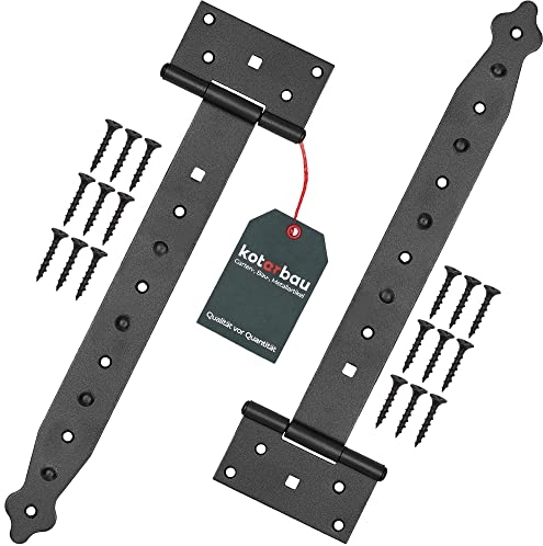 KOTARBAU Bisagra para puerta (2 unidades, 300 mm), color negro