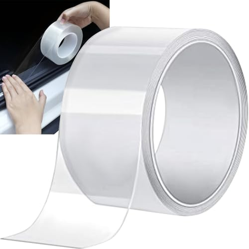 Xtrobb Pellicola protettiva per vernice per bicicletta, auto, elettrodomestici, telaio della porta, protezione bordi, resistente, trasparente, spessa 5 cm x 5 m 20881