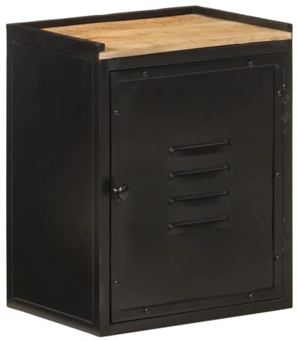 ZEYUAN Mueble de baño Hierro y Madera Maciza de Mango 40x30x50 cm, Armario De Baño, Armario Pared Baño, Mueble De Baño, Gabinete De Baño - 358565