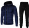 NaLatia Tuta Uomo Completa Felpa Con Cappuccio Due Pezzi Felpa e Pantalone Set Tracksuit Tute da Ginnastica Felpa Con Zip e Cappuccio Suit Felpata Invernale Tuta Abbigliamento Sportiva Tuta Completa