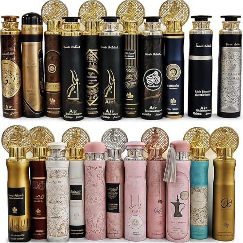 LUXTROUS Dubai Air Freshener, Alcohol Free Arabian Fragrances, Long Lasting Air Freshener, Perfect air fresheners for home, office, temple, Car, surprise scents, Surprise scents(8, feminine scent)