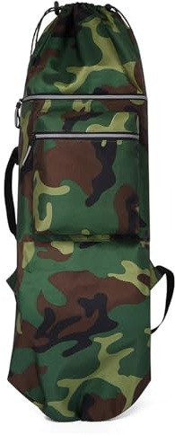 ZYFHYU Zaino con Borsa da Skateboard, Impermeabile e Riflettente Notturno, Spallacci Regolabili Multitasche, for Sport all'Aria Aperta Attrezzatura per Deposito la Maggior Parte degli Skateboard