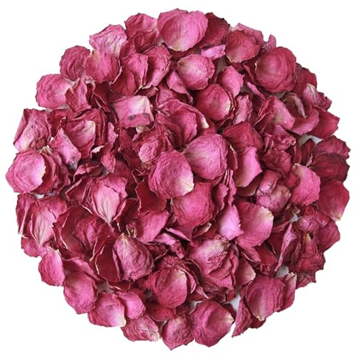 BLNC 60g pétalos de Rosa Secos, Flores secas para Confeti de Bodas, Fragancia para el hogar, Manualidades DIY, Resina, Scrapbooking y decoración Floral