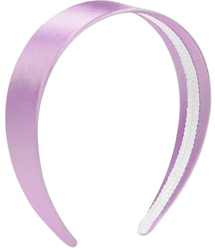 Diadema, Diadema Ancha Antideslizante de Color Sólido para Niñas y Mujeres Accesorios para el Pelo Cosplay DIY Disfraces de Fiesta (Lila Claro)