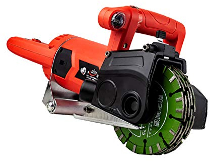 Toplionace 220V Funk Nutfräsmaschine Elektrische Beton Nutfräsmaschine 7000 U/min + 5 Stück Klingen