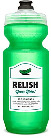 SPURCYCLE - Relish Your Ride Water Bottle - 650ml - Purist - With MoFLo Cap - Stain and Taste Resistant - Flexible Bicycle Bottle - Don't forget to moisturise.