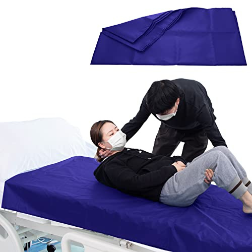 LOSCHEN Tubular Slide Sheet for Patient Transfer, Sliding Draw Sheets to Assist Moving Elderly for Cars, Vehicles, Wheelchairs, Bed Transfers - Hospitals & Home Care (39x79(100x200cm), Navy Blue)