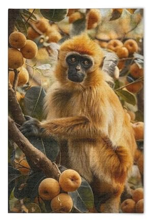 Jigsaw Puzzle 1000 Pieces for Adults Monkey Sits in A Tree Wood Puzzles Educational Brain 21218296