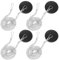 4 tapones de desagüe, diámetro 45,6 – 42 mm, universales, para lavabo, bañera, con cadena de 50 cm, para baño, bañera, cocina, color negro