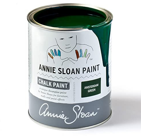Priory Polishes Annie Sloan Amsterdam Green Chalk Paint (1 Litre)